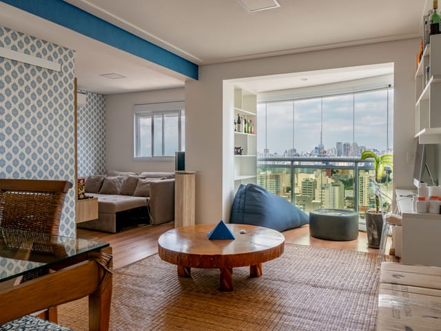 Foto do Apartamento - Apartamento 62m² na região da Consolação - SP 1 dormitório sendo suíte, sala estendida 2 ambientes, cozinha, sacada com vidro, 2 wc 1vaga | Vieira Imóveis