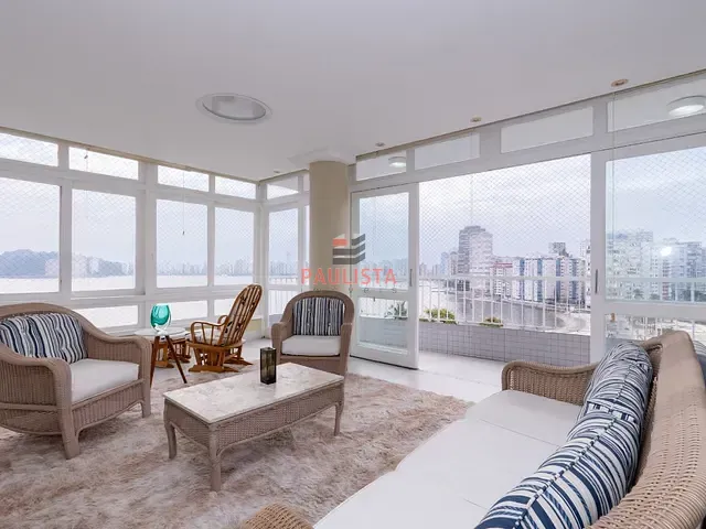 Apartamento com 247m² 3 quartos e 4 banheiros, à venda, no bairro Ilha Porchat em São Vicente