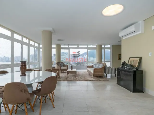 Apartamento com 247m² 3 quartos e 4 banheiros, à venda, no bairro Ilha Porchat em São Vicente