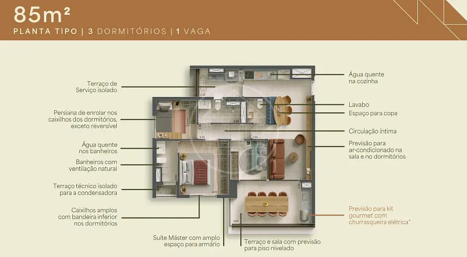 Apartamento, 2 quartos, 57 m² - Foto 24