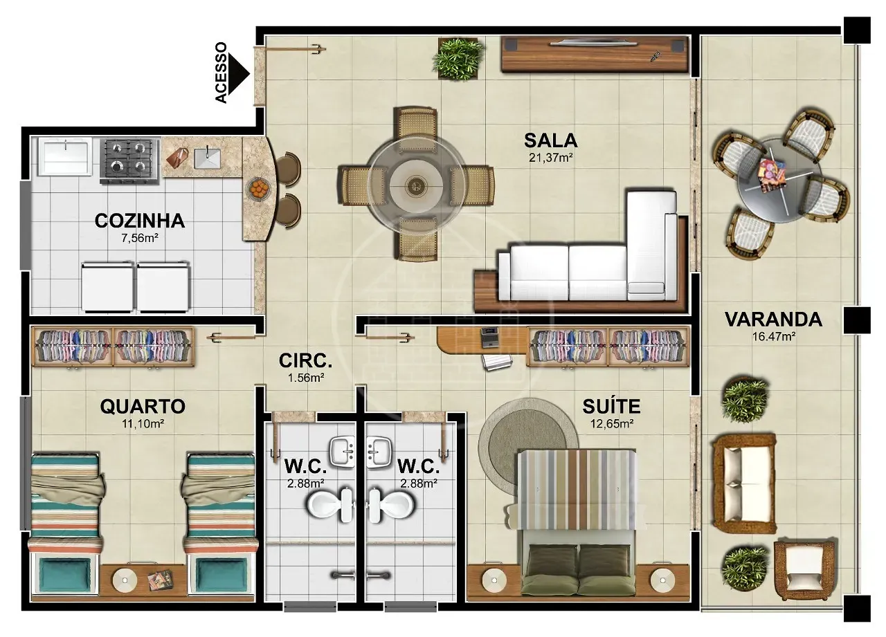 Apartamento, 2 quartos, 76 m² - Foto 30