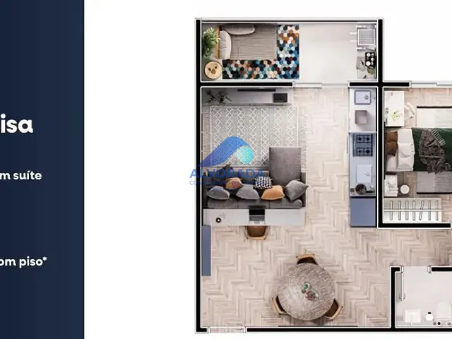 Apartamento 3 quartos e 2 banheiros, à venda, no bairro Centro em São José dos Campos