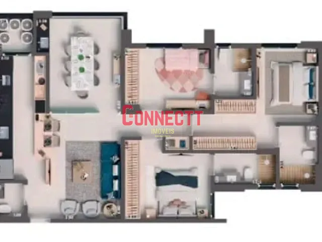 Apartamento com 106m² 3 quartos e 4 banheiros, à venda, no bairro Vila do Golf em Ribeirão Preto