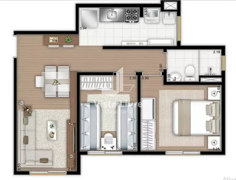 Apartamento, 2 quartos, 47 m² - Foto 10