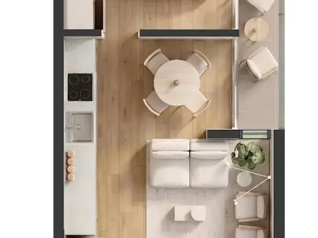 Apartamento 1 quarto e 1 banheiro, para alugar, no bairro Centro Cívico em Curitiba