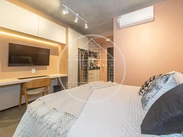 Studio com 25m² 1 quarto e 1 banheiro, à venda ou para alugar, no bairro Brooklin Paulista em São Paulo