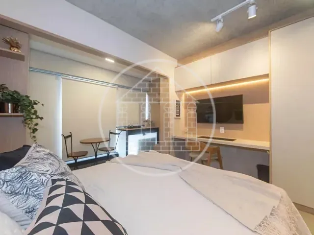 Studio com 25m² 1 quarto e 1 banheiro, à venda ou para alugar, no bairro Brooklin Paulista em São Paulo