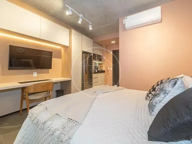 Studio com 25m² 1 quarto e 1 banheiro, à venda ou para alugar, no bairro Brooklin Paulista em São Paulo