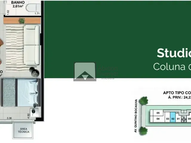 Loft 1 quarto e 1 banheiro, à venda, no bairro Icaraí em Niterói