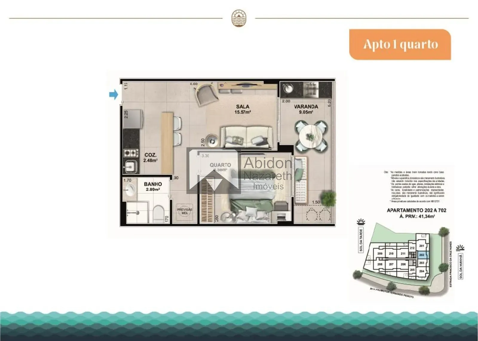 Apartamento, 1 quarto, 45 m² - Foto 3