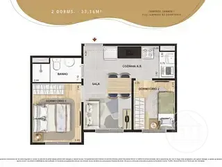 Apartamento, 2 quartos, 37 m² - Foto 25