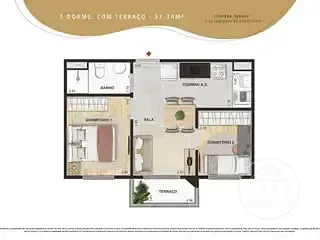 Apartamento, 2 quartos, 37 m² - Foto 26