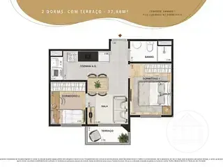Apartamento, 2 quartos, 37 m² - Foto 22