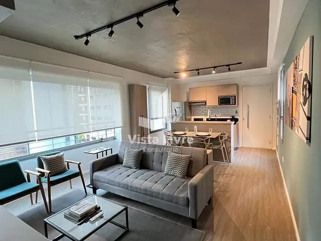 Apartamento com 48m² 1 quarto e 1 banheiro, à venda, no bairro Vila Nova Conceição em São Paulo