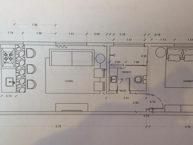 Apartamento com 58m² 1 quarto e 1 banheiro, à venda, no bairro Vila Clementino em São Paulo