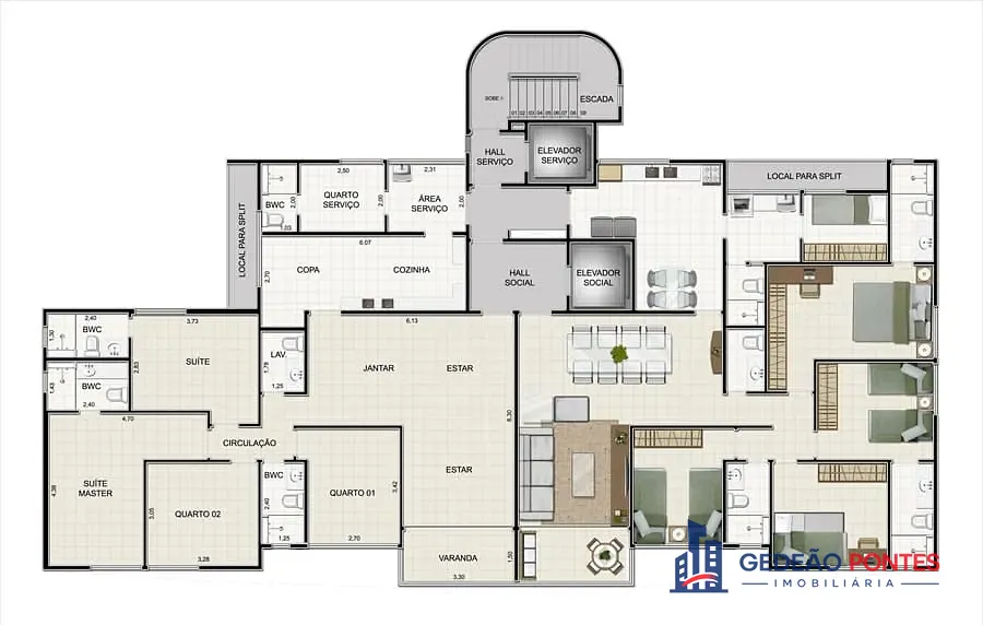 Apartamento, 4 quartos, 136 m² - Foto 2