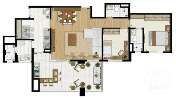 Apartamento, 2 quartos, 100 m² - Foto 22