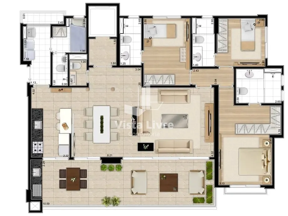 Apartamento, 3 quartos, 158 m² - Foto 18