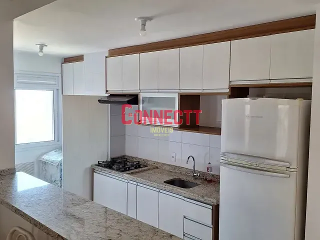 Apartamento com 74m² 3 quartos e 2 banheiros, à venda ou para alugar, no bairro Ribeirânia em Ribeirão Preto