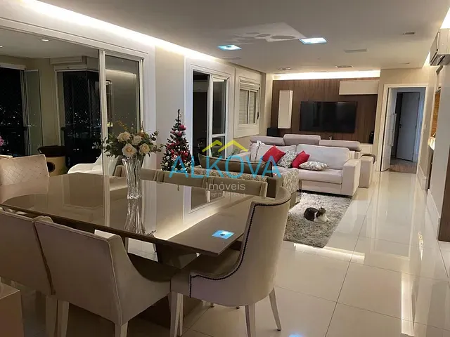 Apartamento com 194m² 3 quartos e 4 banheiros, à venda, no bairro Jardim Aquarius em São José dos Campos