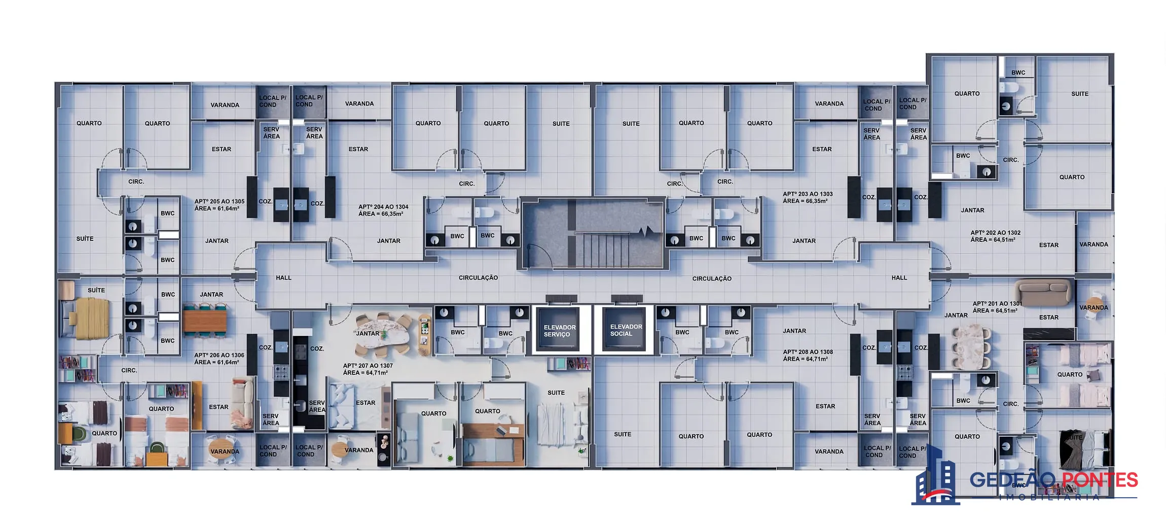 Apartamento, 3 quartos, 61 m² - Foto 10