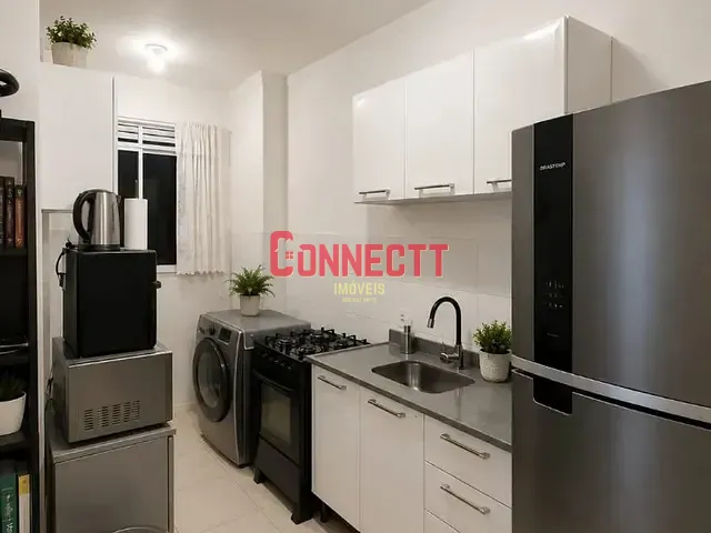 Apartamento com 42m² 2 quartos e 1 banheiro, à venda, no bairro Residencial Parque dos Servidores em Ribeirão Preto