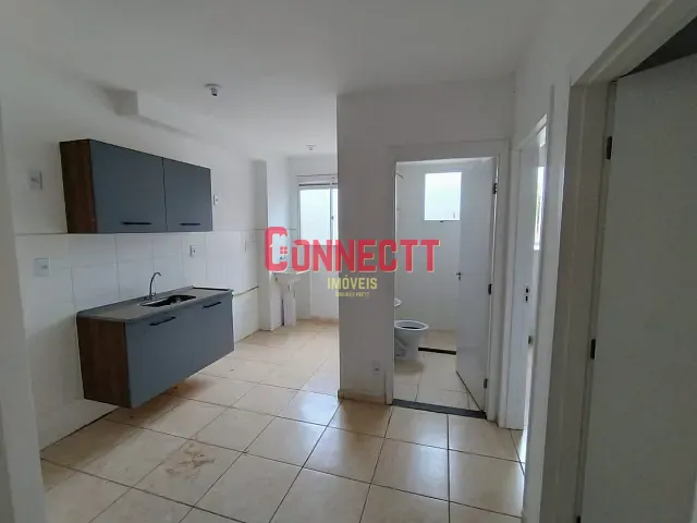 Apartamento 2 quartos e 1 banheiro, para alugar, no bairro Jardim Cybelli em Ribeirão Preto