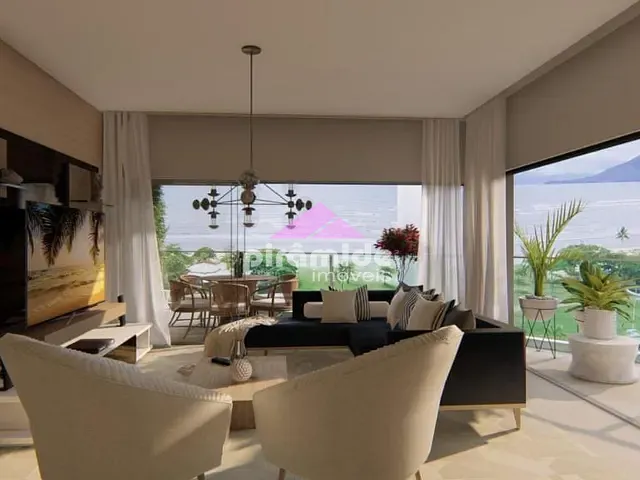 Apartamento com 316m² 4 quartos e 5 banheiros, à venda, no bairro Indaiá em Caraguatatuba
