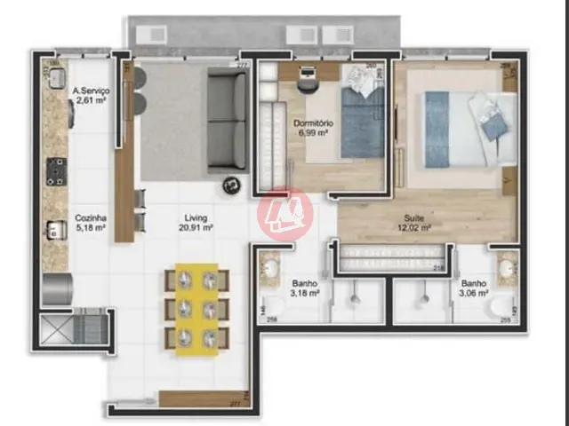Apartamento com 93m² 2 quartos e 1 banheiro, à venda, no bairro Petrópolis em Porto Alegre