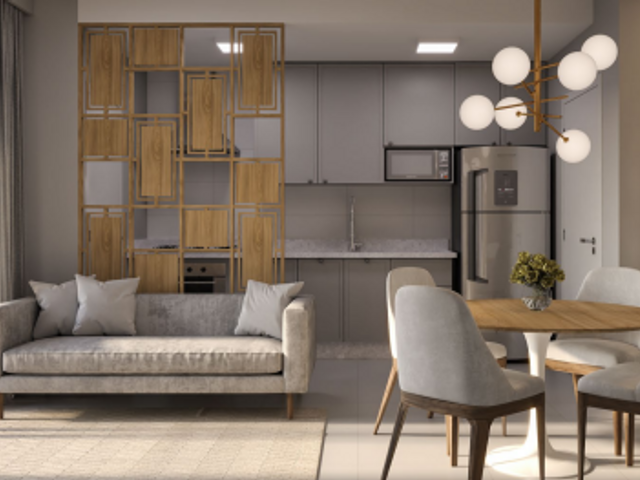 Apartamento com 70m² 2 quartos e 1 banheiro, à venda, no bairro Balneário Pereque em Porto Belo