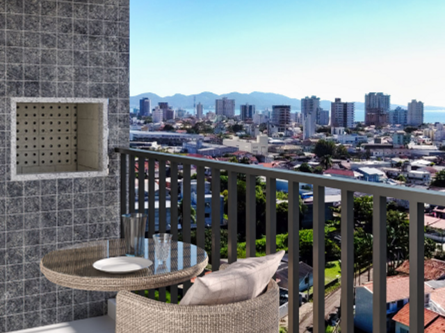 Apartamento com 70m² 2 quartos e 1 banheiro, à venda, no bairro Balneário Pereque em Porto Belo