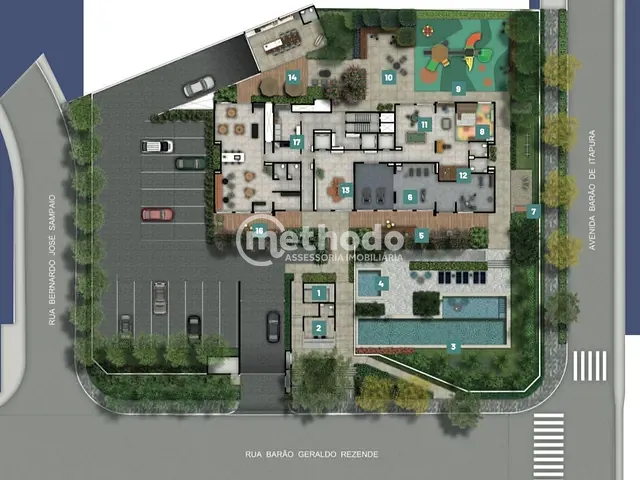 Apartamento com 57m² 2 quartos e 2 banheiros, à venda, no bairro Botafogo em Campinas