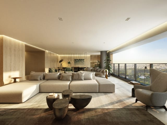 Apartamento com 300m² 4 quartos e 4 banheiros, à venda, no bairro Indianópolis em São Paulo
