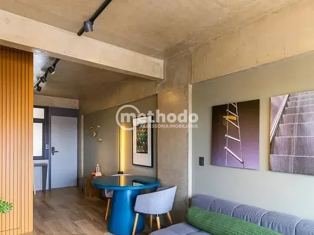 Apartamento com 52m² 1 quarto e 1 banheiro, à venda, no bairro Cambuí em Campinas