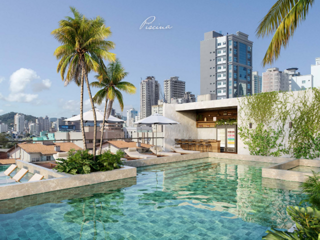 Apartamento com 90m² 2 quartos e 3 banheiros, à venda, no bairro Meia Praia em Itapema