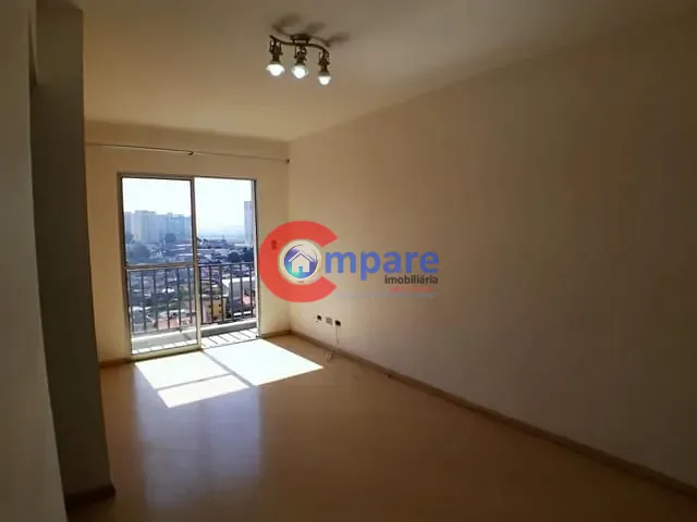 Apartamento com 65m² 2 quartos e 1 banheiro, para alugar, no bairro Vila das Bandeiras em Guarulhos