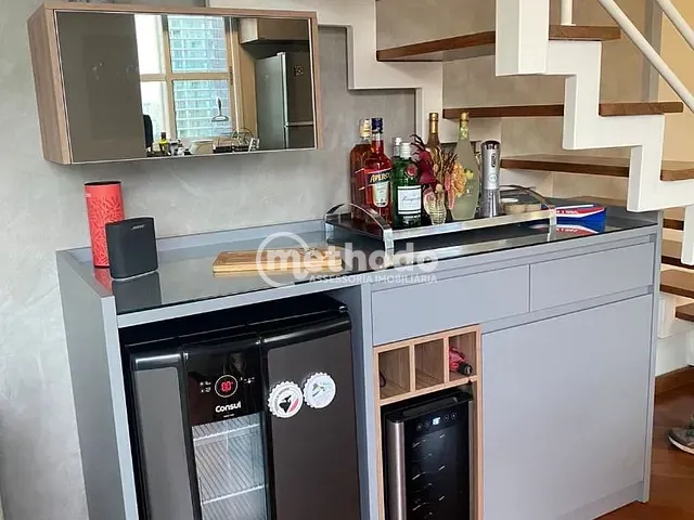 Apartamento com 70m² 1 quarto e 2 banheiros, à venda, no bairro Cambuí em Campinas