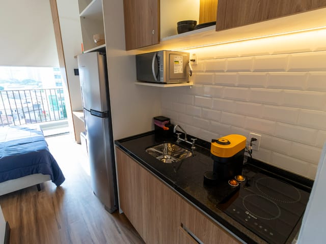 Apartamento com 22m² 1 quarto e 1 banheiro, à venda, no bairro Brooklin em São Paulo
