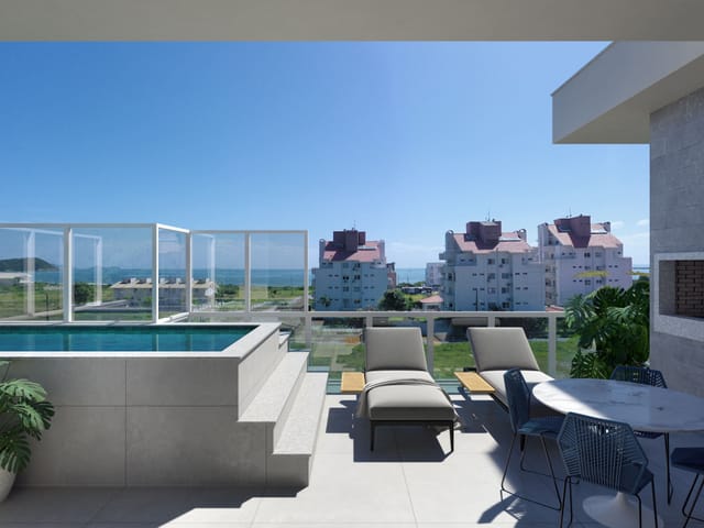 Apartamento com 115m² 3 quartos e 4 banheiros, à venda, no bairro Palmas do Arvoredo em Governador Celso Ramos