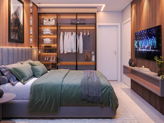 Apartamento com 63m² 2 quartos e 2 banheiros, à venda, no bairro Morretes em Itapema