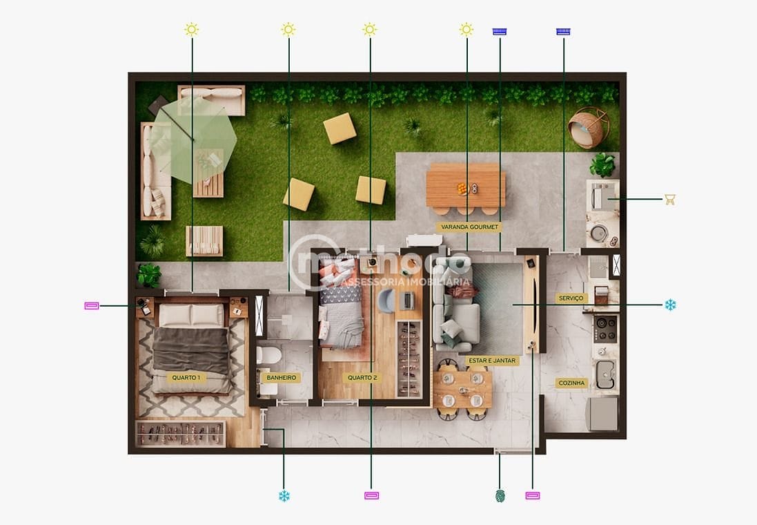 Apartamento, 2 quartos, 51 m² - Foto 30