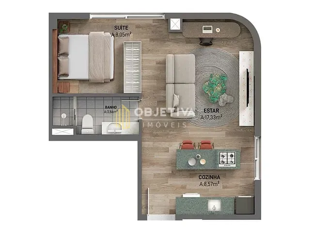 Apartamento 2 quartos e 3 banheiros, à venda, no bairro Moinhos de Vento em Porto Alegre