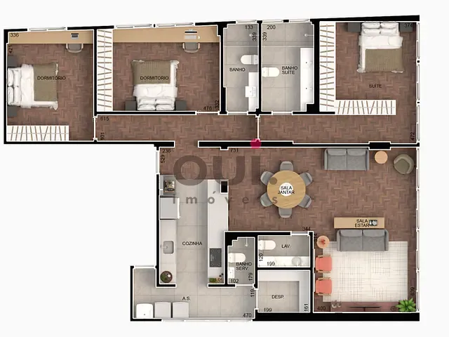 Apartamento 3 quartos e 2 banheiros, à venda, no bairro Consolação em São Paulo
