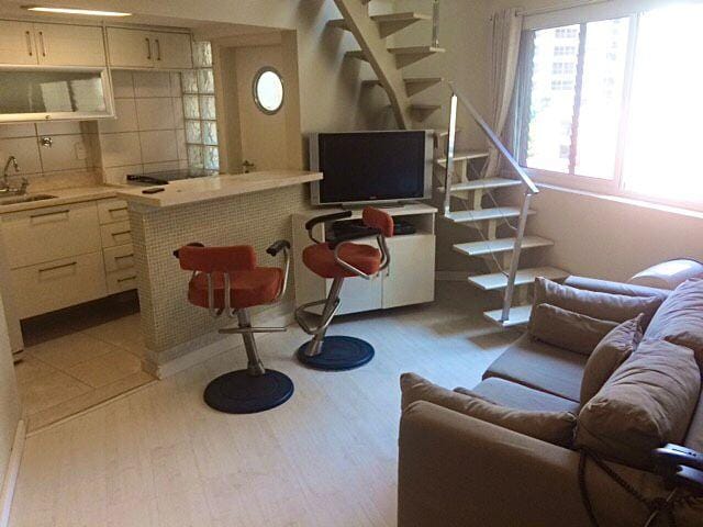 Apartamento com 45m² 1 quarto e 1 banheiro, à venda, no bairro Vila Nova Conceição em São Paulo
