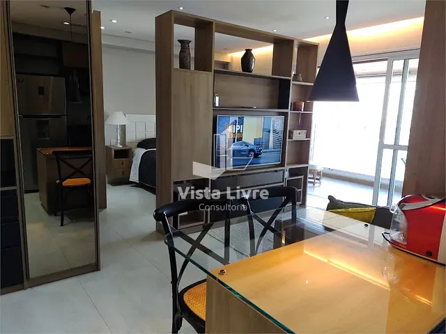 Apartamento com 50m² 1 quarto e 1 banheiro, à venda, no bairro Brooklin em São Paulo