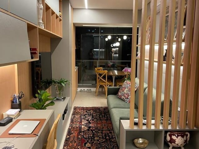 Apartamento com 43m² 1 quarto e 2 banheiros, à venda, no bairro Brooklin Paulista em São Paulo