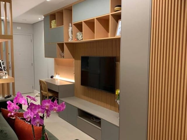 Apartamento com 43m² 1 quarto e 2 banheiros, à venda, no bairro Brooklin Paulista em São Paulo
