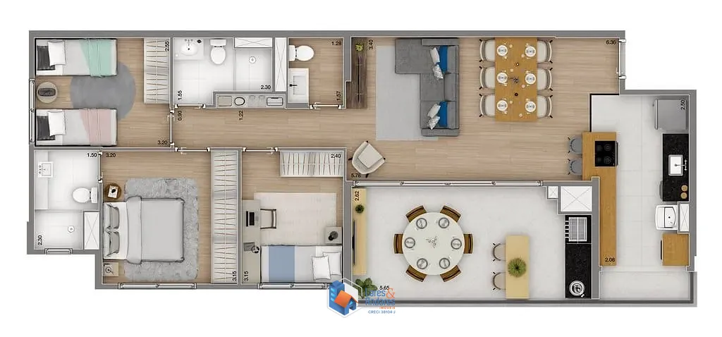 Apartamento, 3 quartos, 94 m² - Foto 27