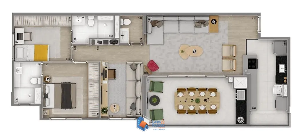 Apartamento, 3 quartos, 94 m² - Foto 28