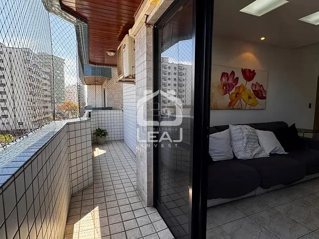 Apartamento com 110m² 3 quartos e 2 banheiros, à venda, no bairro Guilhermina em Praia Grande